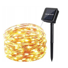 FILO DI LUCI LED A ENERGIA SOLARE 12M 100 LED