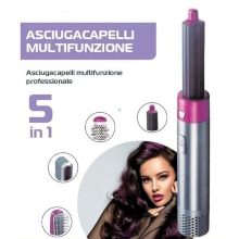 ASCIUGACAPELLI PROFESSIONALE MULTIFUNZIONE 5 IN 1 1000W