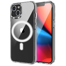 CUSTODIA CON SUPPORTO MAGSAFE PER SAMSUNG GALAXY S25 TRASPARENTE