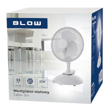 VENTILATORE DA TAVOLO 33CM CON CLIP 25W