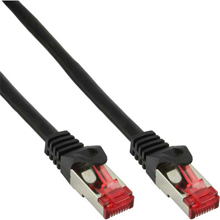 CAVO PER RETE DATI LAN CAT.6 RJ45 DOPPIA SCHERMATURA S/FTP NERO 2 MT