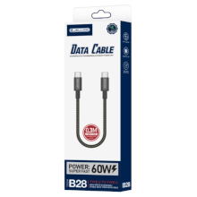 CAVO TYPE-C TYPE-C JELLICO B28 PD 60W 0.3M NERO