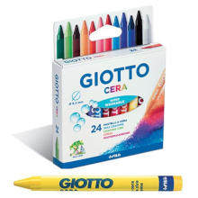 CONFEZIONE 24 PASTELLI A CERA GIOTTO COLORI VARI