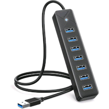 HUB 7 PORTE 3 X USB 3.0 + 4 X USB 2.0 ENCORE EN-380 5GBPS CON INDICATORE LED