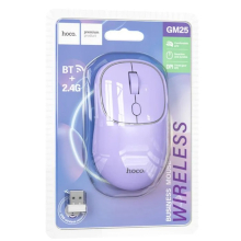 MOUSE WIRELESS 2.4GHZ + BLUETOOTH HOCO GM25 VIOLA