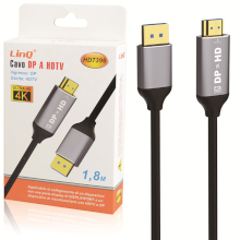 CAVO DA DISPLAY PORT MASCHIO A HDMI MASCHIO 4K 1.8M