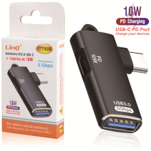 ADATATTORE OTG DA TYPE-C M. A USB 3.0 + TYPE-C F.