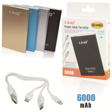 BATTERIA ESTERNA CON PORTA USB 6000 MAH IN BLISTER