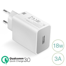 CARICABATTERIA XIAOMI USB FAST CHARGER MDY-10-EF 18W 3A BIANCO BULK