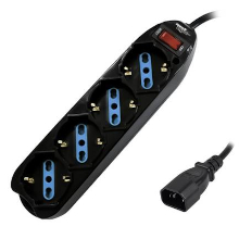 MULTIPRESA 4 POSTI 10/16A BIPASSO/SCHUKO PER UPS CON SPINA IEC