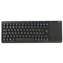 TASTIERA WIRELESS OMEGA FOR SMART TV NERA + TOUCHPAD