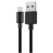 CAVO XIAOMI USB TYPE-C 1M 18W IN NYLON NERO CONFEZIONATO