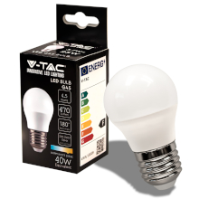 LAMPADINA LED E27 4.5W G45 3000K