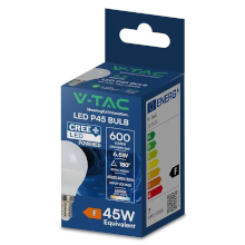 LAMPADINA LED CHIP CREE E14 6.5W P45 4000K