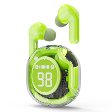 AURICOLARI BLUETOOTH GEMBIRD CON DISPLAY LCD TRASPARENTI VERDI