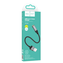 ADATTATORE HOCO UPA32D DA USB MASCHIO A JACK FEMMINA 15CM NERO
