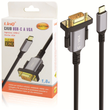 CAVO DA USB-C MASCHIO A VGA MASCHIO 1080P 1.8M
