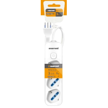 MULTIPRESA CON INTERRUTTORE A 3 USCITE 16A 250V MAX 3680W 1.5M