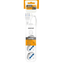 MULTIPRESA CON INTERRUTTORE A 3 USCITE 16A 250V MAX 3680W 3M