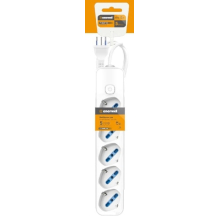 MULTIPRESA CON INTERRUTTORE A 5 USCITE 16A 250V MAX 3680W 3M